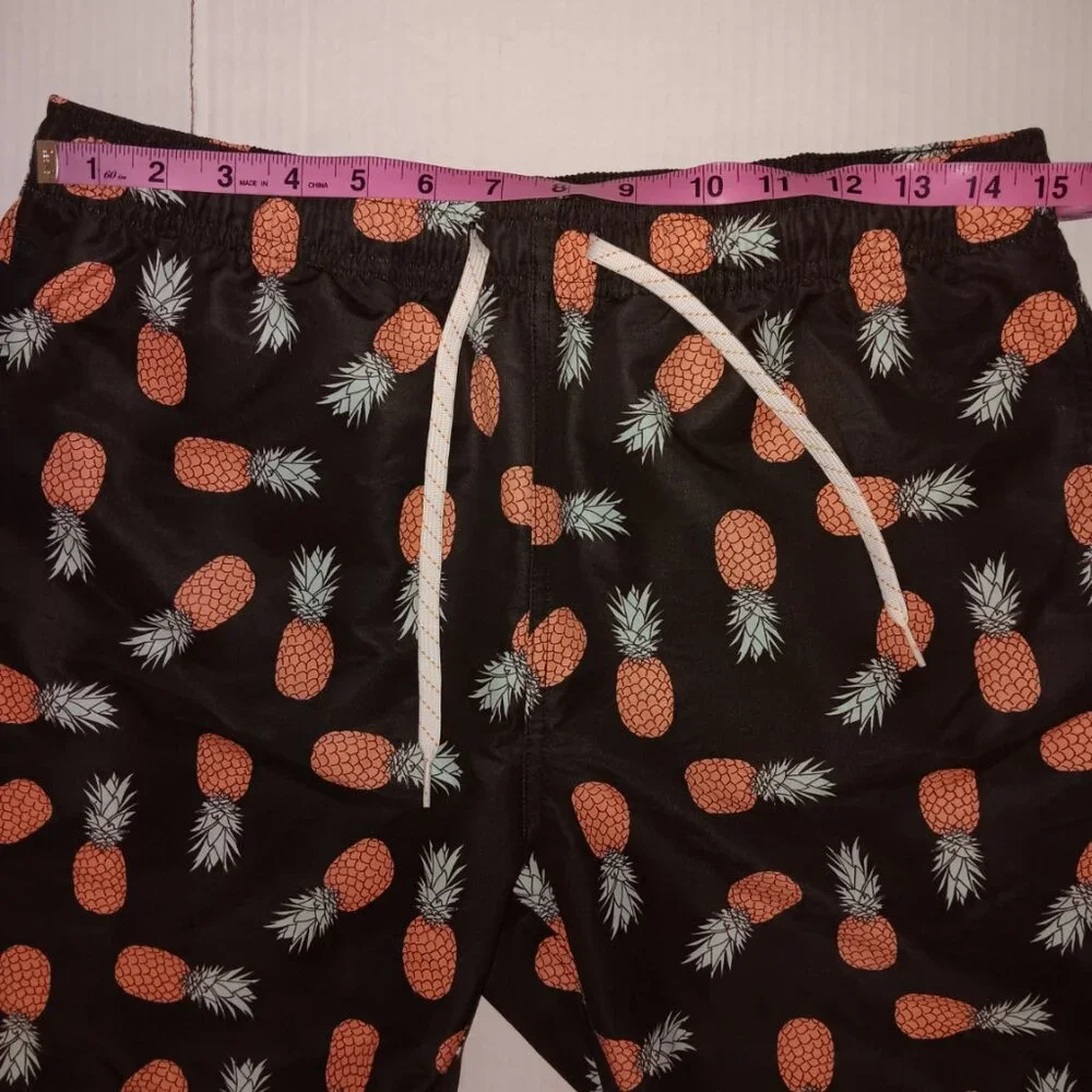 AMBSN CALIFORNIA PINEAPPLE SWIM SHORTS - Picture 8 of 13